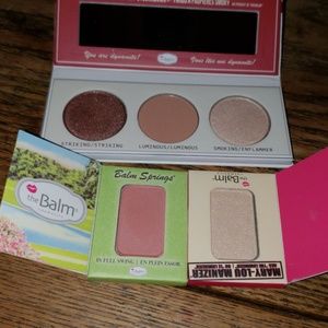 The balm eyeshadow, blush and highlighter